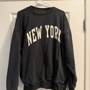 Black New York Pacsun Crewneck